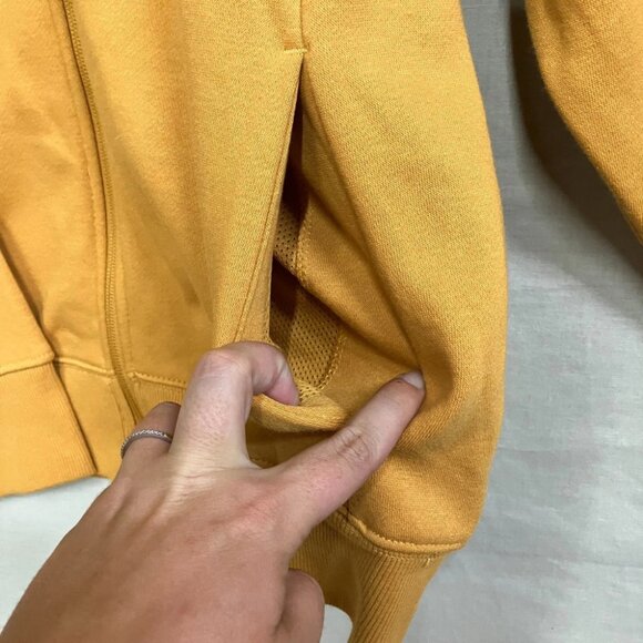 NWT All In Motion Men's Brown Cotton Fleece Full Zip Hooded Sweatshirt Pockets - Picture 8 of 12